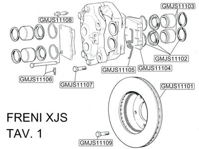 BULLONE FISSA PINZE FRENI ANT XJS