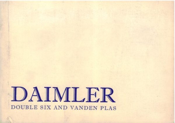 MANUALE USO E MANUTENZIONE DAIMLER DOUBLE SIX SERIE 2