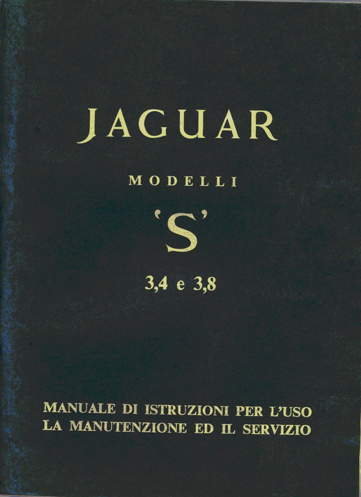 MANUALE USO E MANUTENZIONE S-TYPE 3,4/3,8