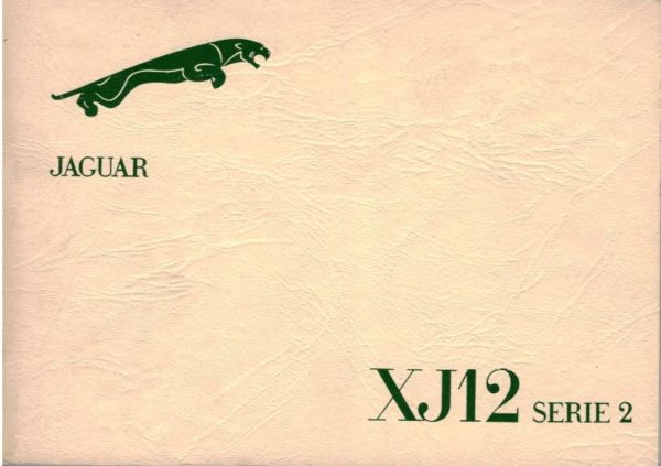 MANUALE USO E MANUTENZIONE XJ V12 SERIE 2
