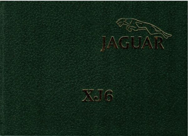 MANUALE USO E MANUTENZIONE XJ6 SERIE 3 IN ITALIANO