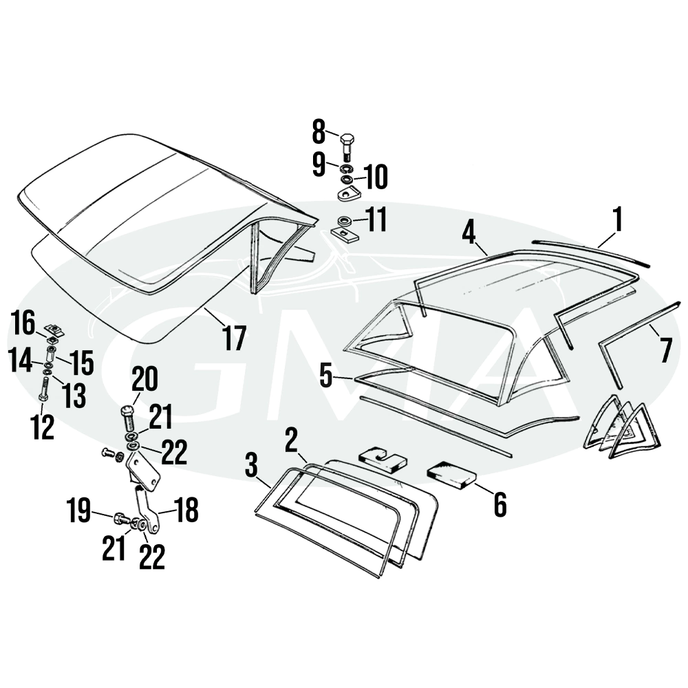 hard top tetto rigido triumph spitfire