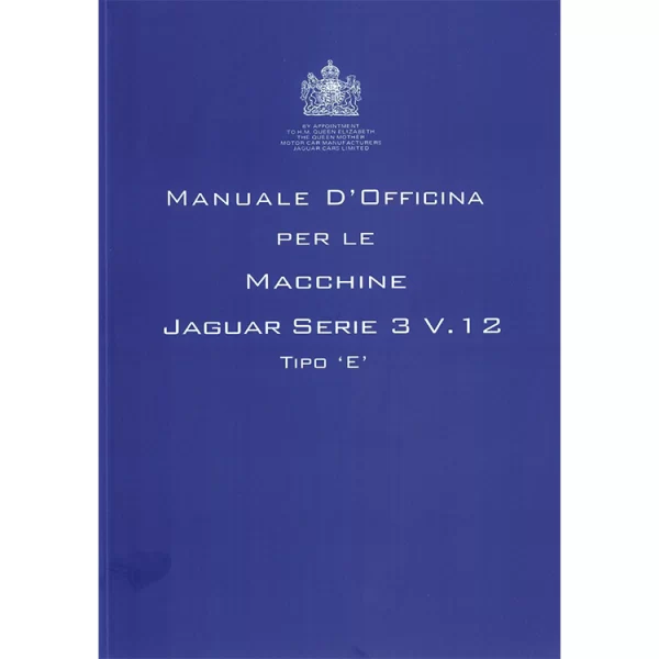 manuale officina jaguar etype v12