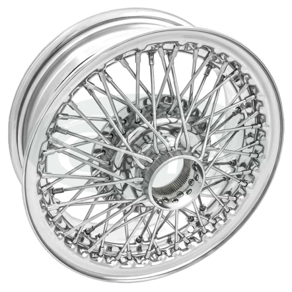 ruota a raggi cromata triumph spitfire