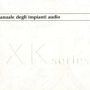 MANUALE DEGLI IMPIANTI AUDIO XK8 ORIGINALE