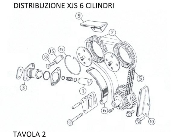 CATENA DISTRIBUZIONE SUPERIORE XJS