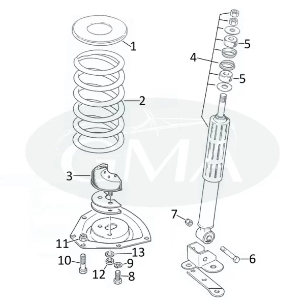 catalogo sospensioni anteriori Jaguar XJ6 e XJ12 2