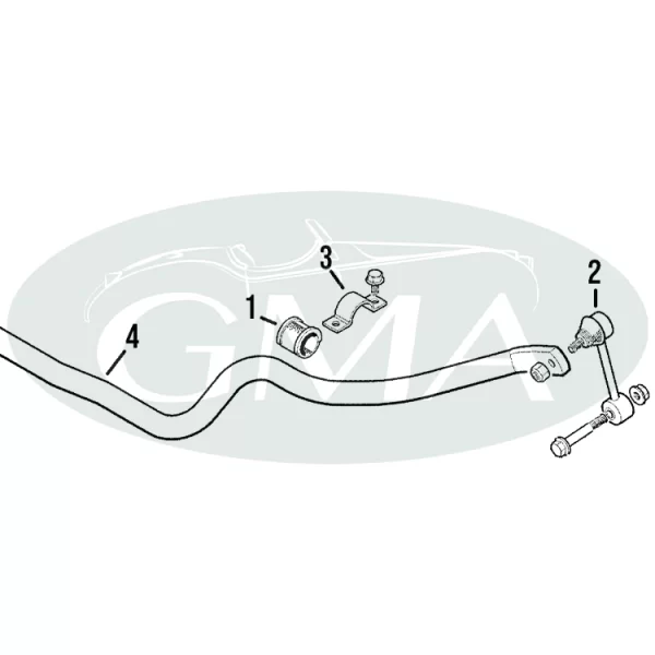 barra antirollio anteriore jaguar xk8