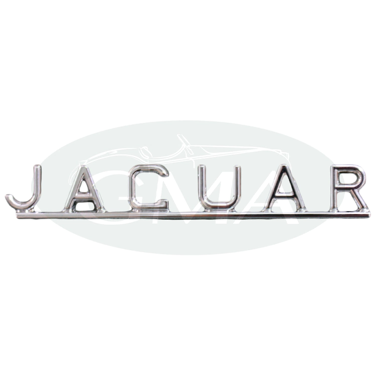 scritta cromata jaguar