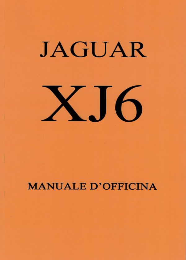 MANUALE D'OFFICINA IN ITALIANO XJ6 SERIE 1