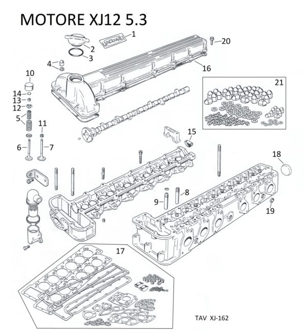 SET GUARNIZIONI TESTA XJ12 SERIE 2