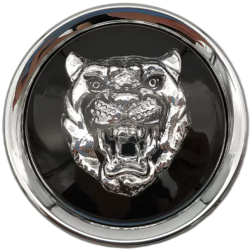 marchio ruota jaguar nero