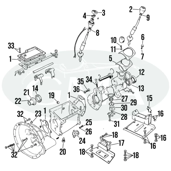 PARAOLIO POSTERIORE CAMBIO SPITFIRE 1500