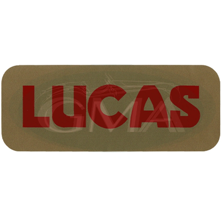 etichetta batteria Lucas