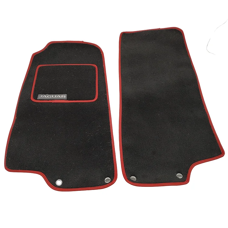 tappetini neri bordi rossi Jaguar XK8 e XKR silverstone 1996-2006